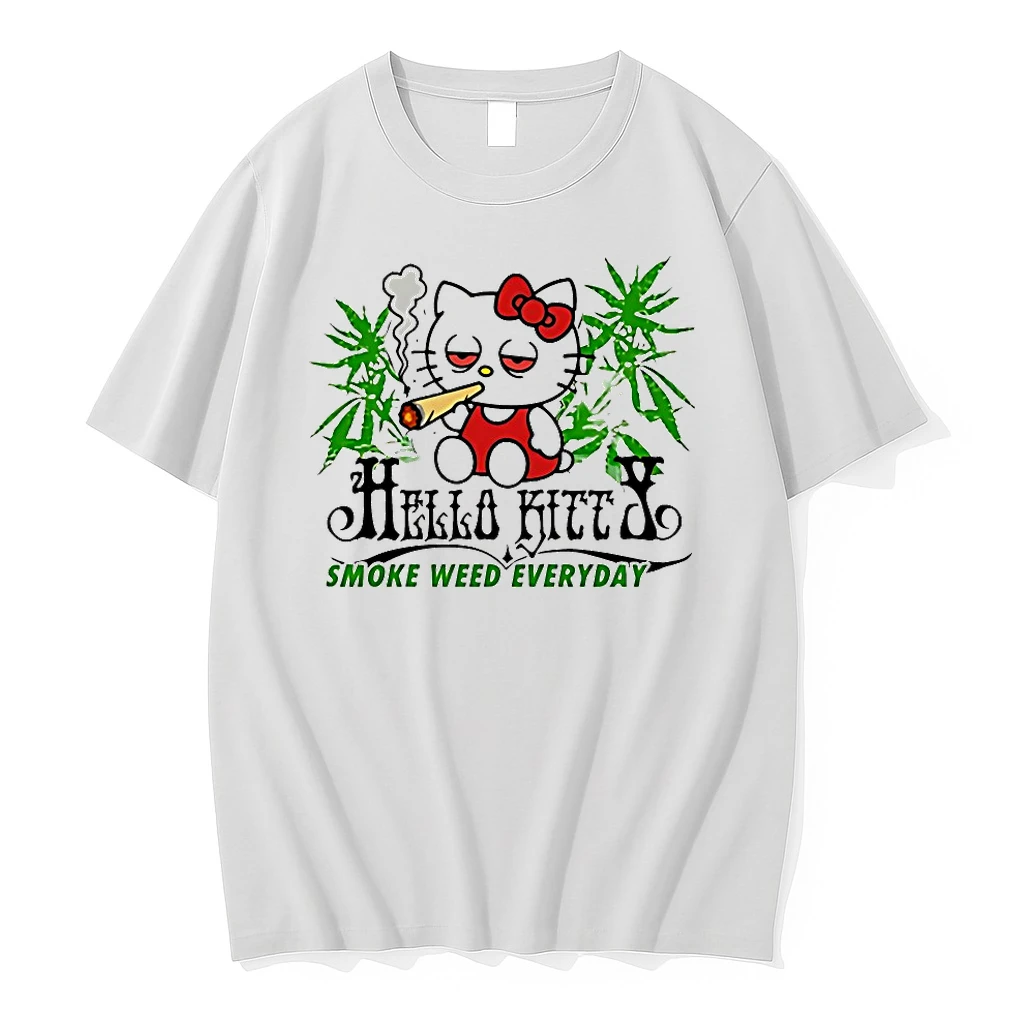 Hello Kitty Smoke Weed Everyday Shirts