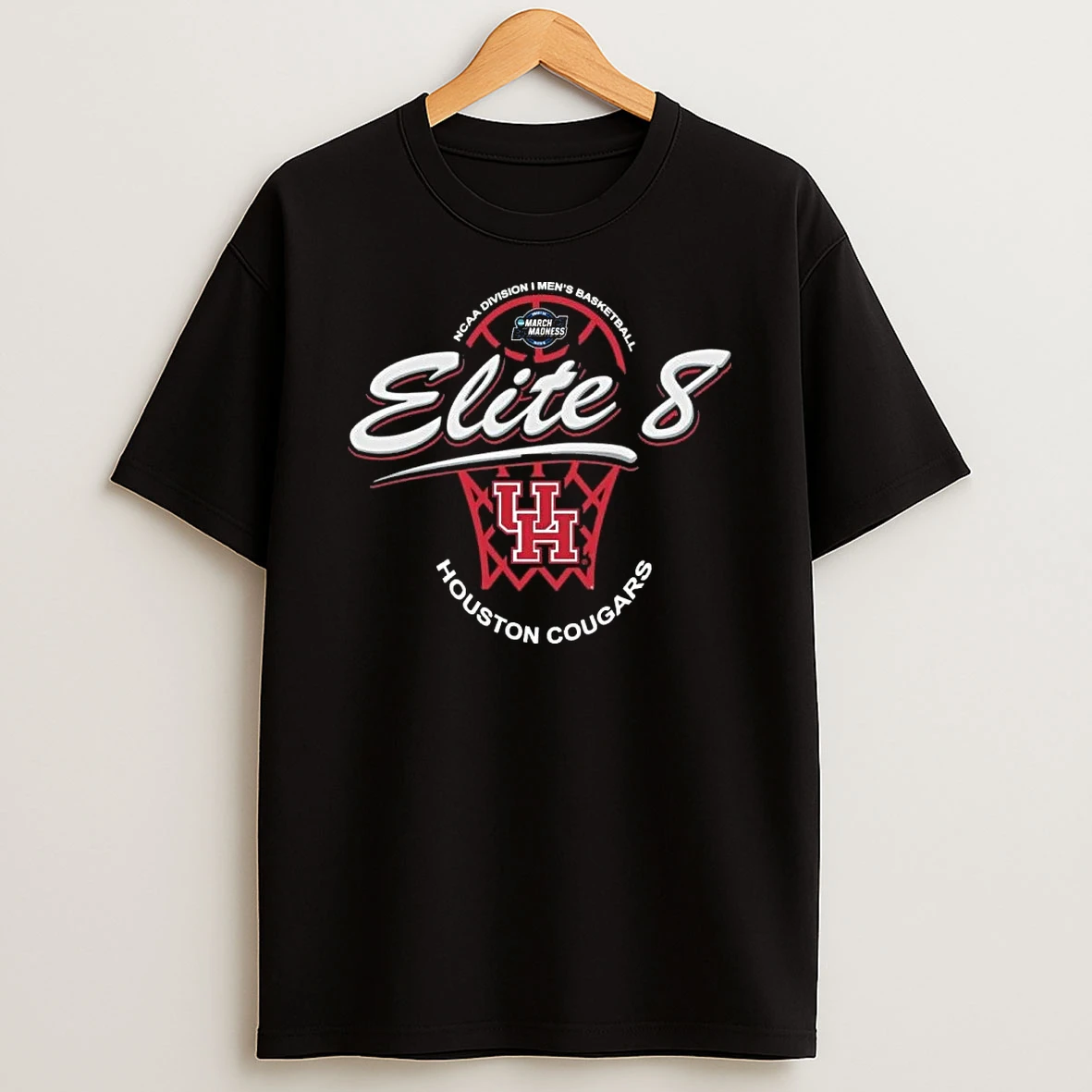 Houston Cougars 2026 Ncaa Di Mens Basketball Tournament March Madness Elite 8 Shirts