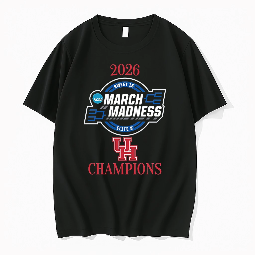 Houston Cougars 2026 Ncaa March Madness Sweet 16 Elite 8 Champions Logo Shirts