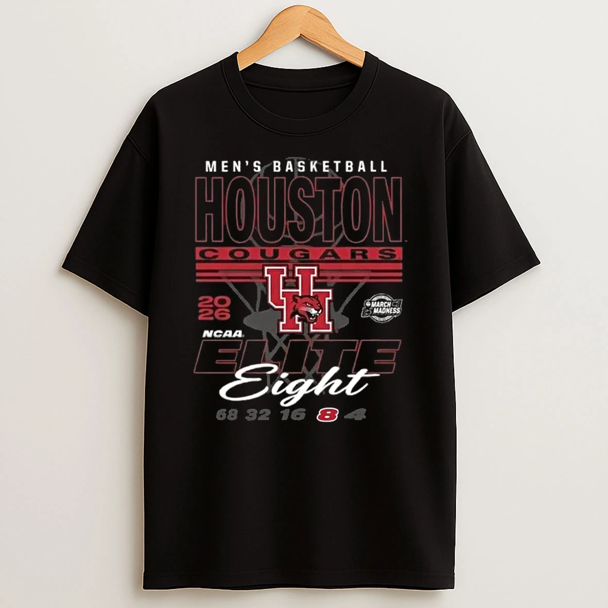 Houston Cougars 2026 Ncaa Mens March Madness Elite Eight Bound Net Shirts
