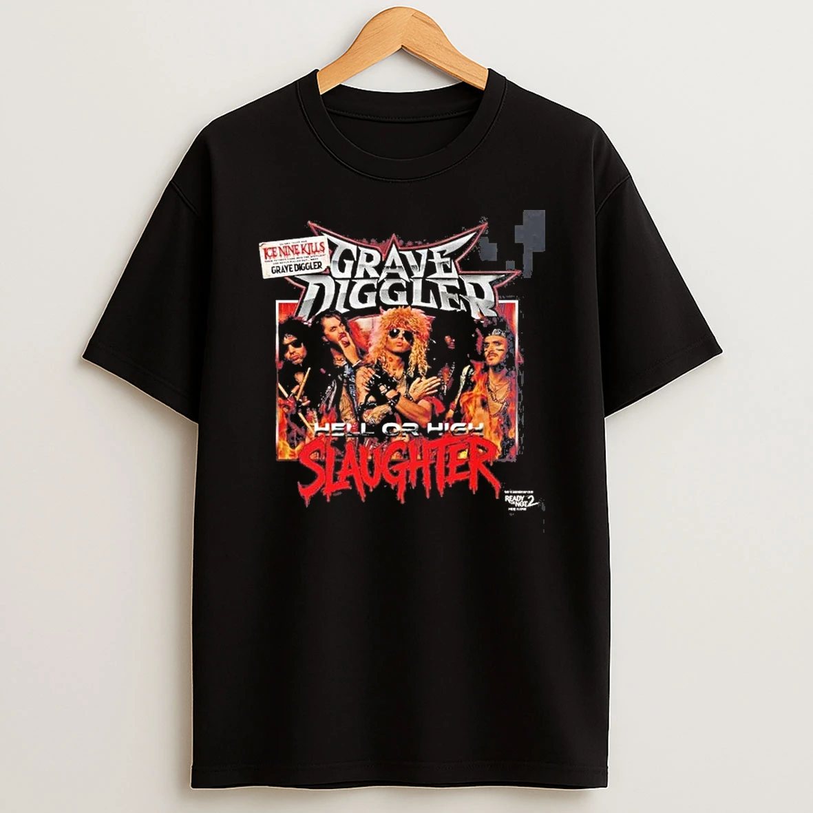 Ice Nine Kills Grave Diggler Hell Or High Slaughter From Ready Or Not 2 Here I Come Shirts