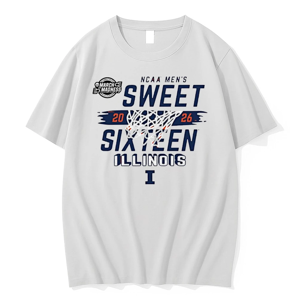 Illinois Fighting Illini 2026 Ncaa March Madness Sweet 16 Bound Net Shirts