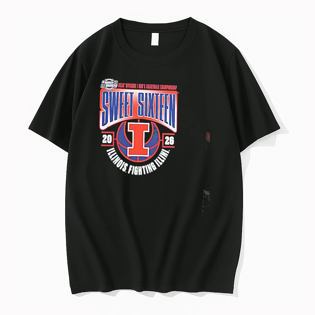 Illinois Fighting Illini Mens Basketball 2026 Ncaa March Madness Logo Shirts