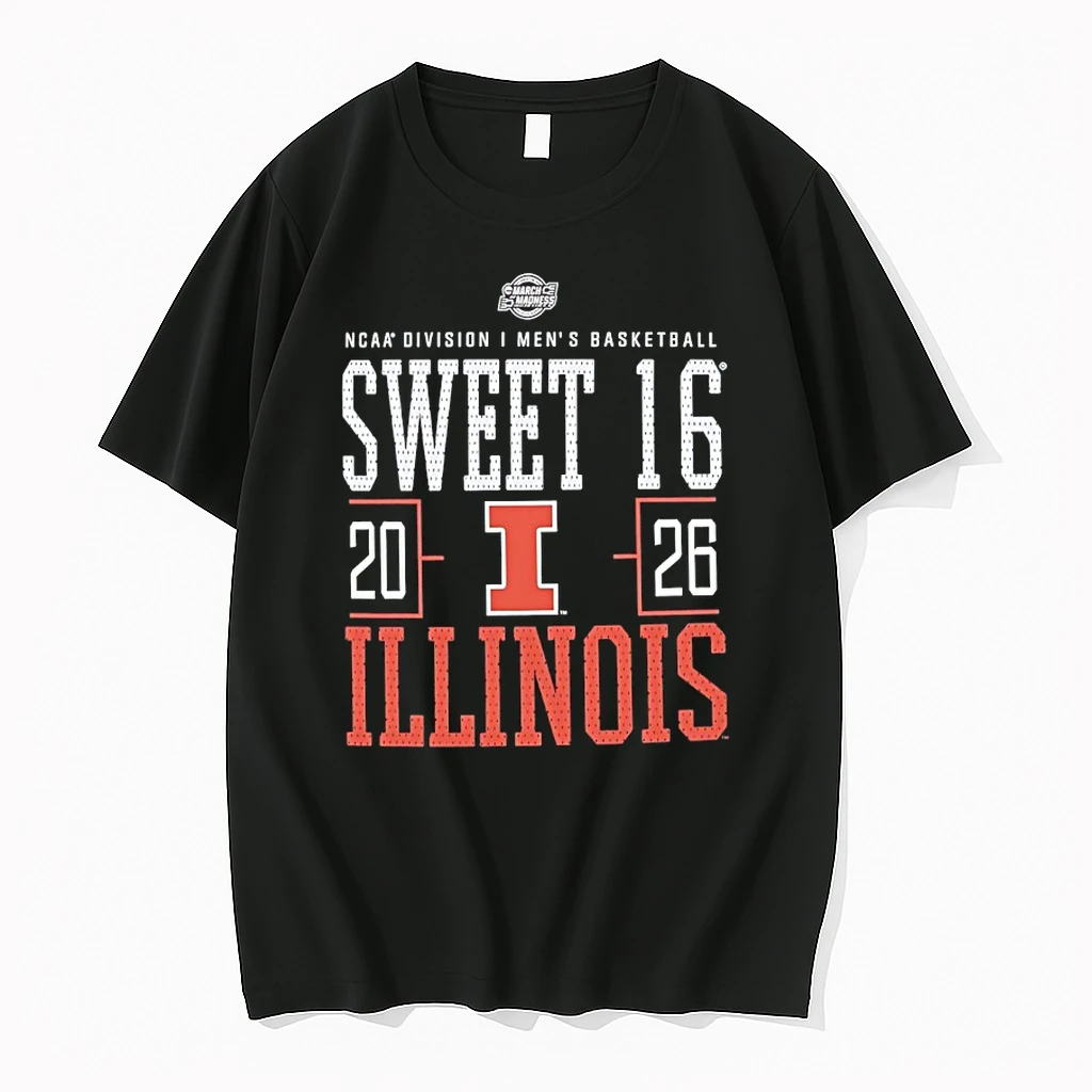 Illinois Mens Basketball 2026 Ncaa Division I Sweet 16 Shirts