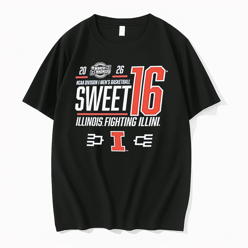 Illinois Mens Basketball Sweet 16 Bound Net 2026 Shirts
