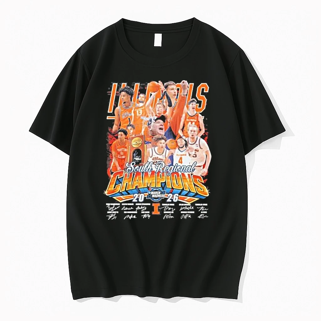 Illinois Mens Basketball Team 2026 Ncaa Midwest Regional Champions Shirts