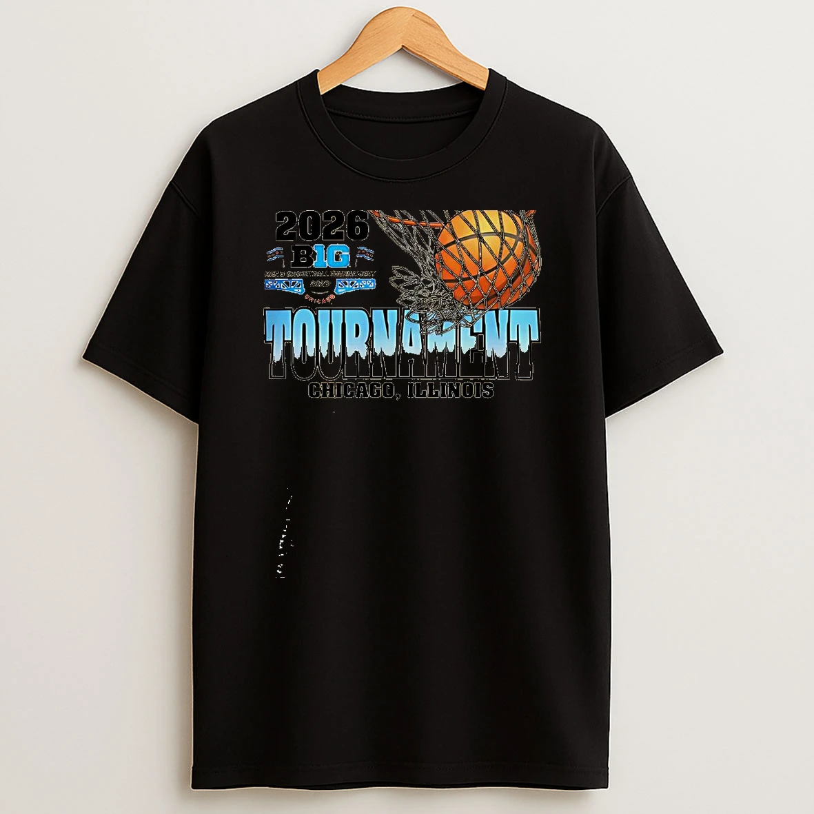 In Chicago Illinois 2026 Big Ten Mens Basketball Tournament Shirts