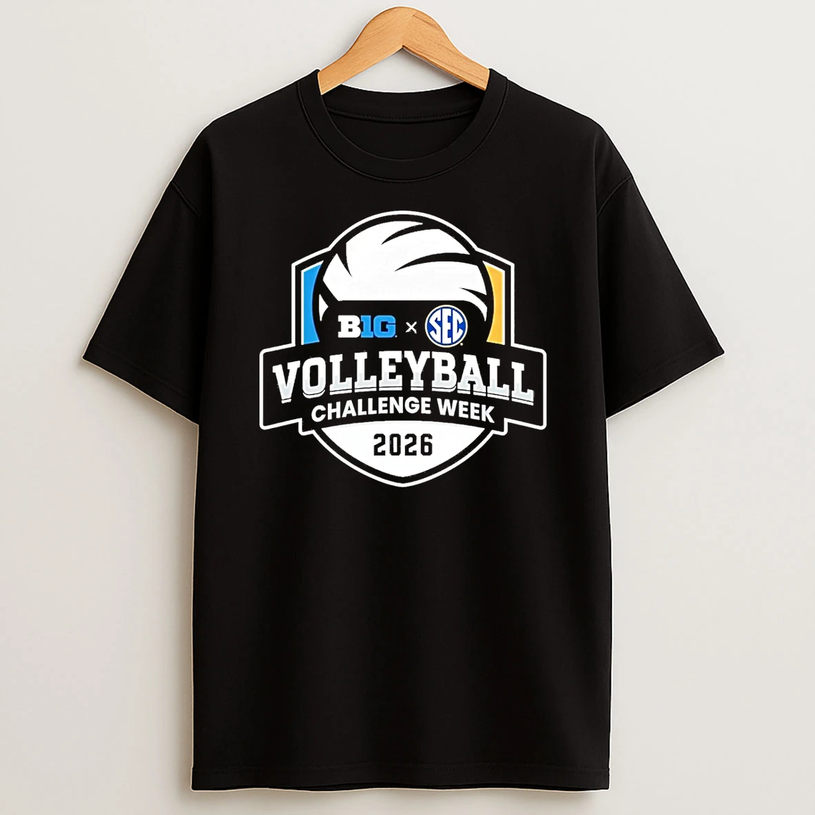 Inaugural Big Ten Sec Volleyball Challenge 2026 Logo Shirts