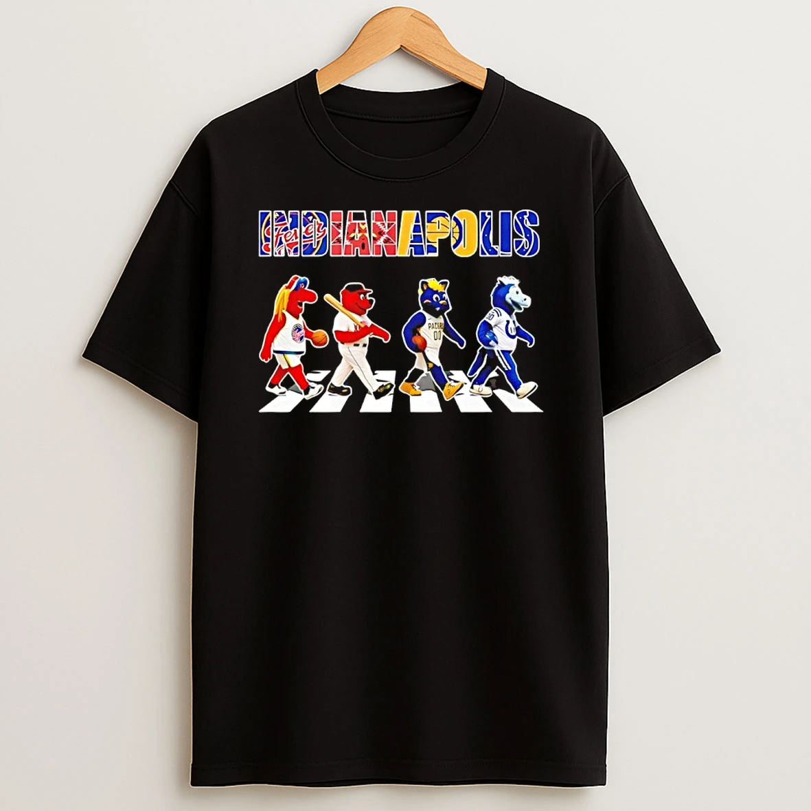 Indianapolis Sports Team Mascots Abbey Road 2026 Shirts