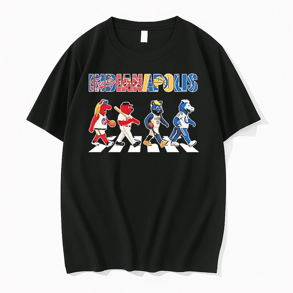 Indianapolis Sports Teams Mascot Abbey Road Tee Shirts
