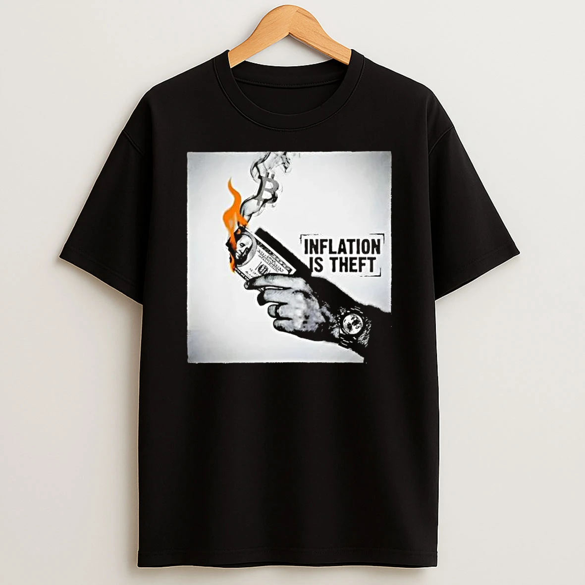Inflation Is Theft Money Bitcoin Vintage Shirts