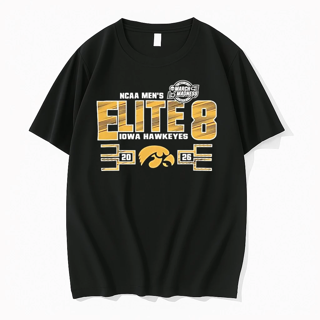 Iowa Hawkeyes 2026 Elite Eight Ncaa Mens Basketball Tee Shirts