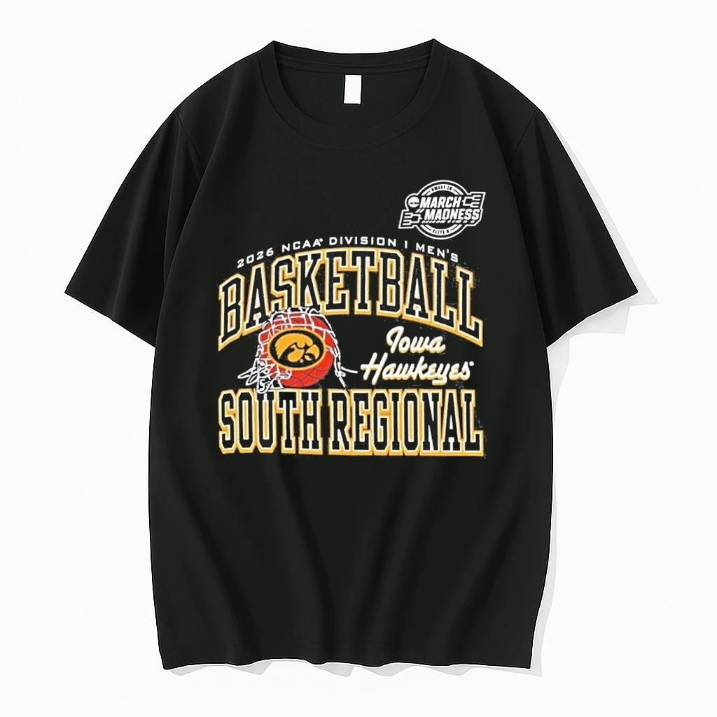 Iowa Hawkeyes 2026 Ncaa Di Mens Basketball Sweet 16 South Regional Shirts
