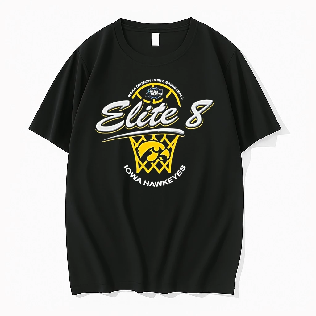 Iowa Hawkeyes 2026 Ncaa Di Mens Basketball Tournament March Madness Elite 8 Shirts