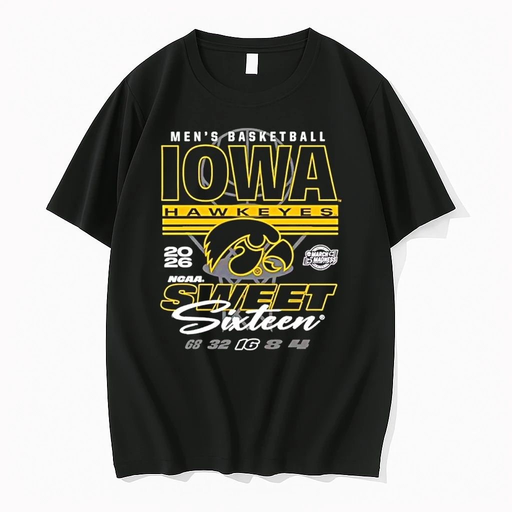 Iowa Hawkeyes 2026 Ncaa Mens Basketball Sweet 16 Bound Classic Shirts