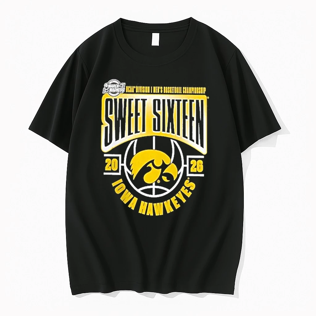 Iowa Hawkeyes 2026 Ncaa Mens Basketball Tournament March Madness Sweet 16 Shirts