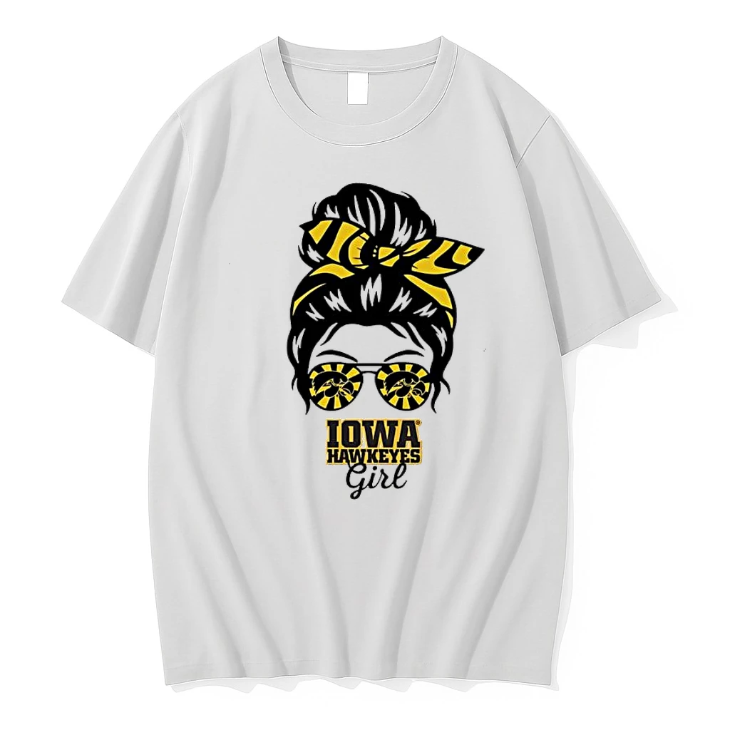 Iowa Hawkeyes Girl Sunglasses Messy Bun Shirts