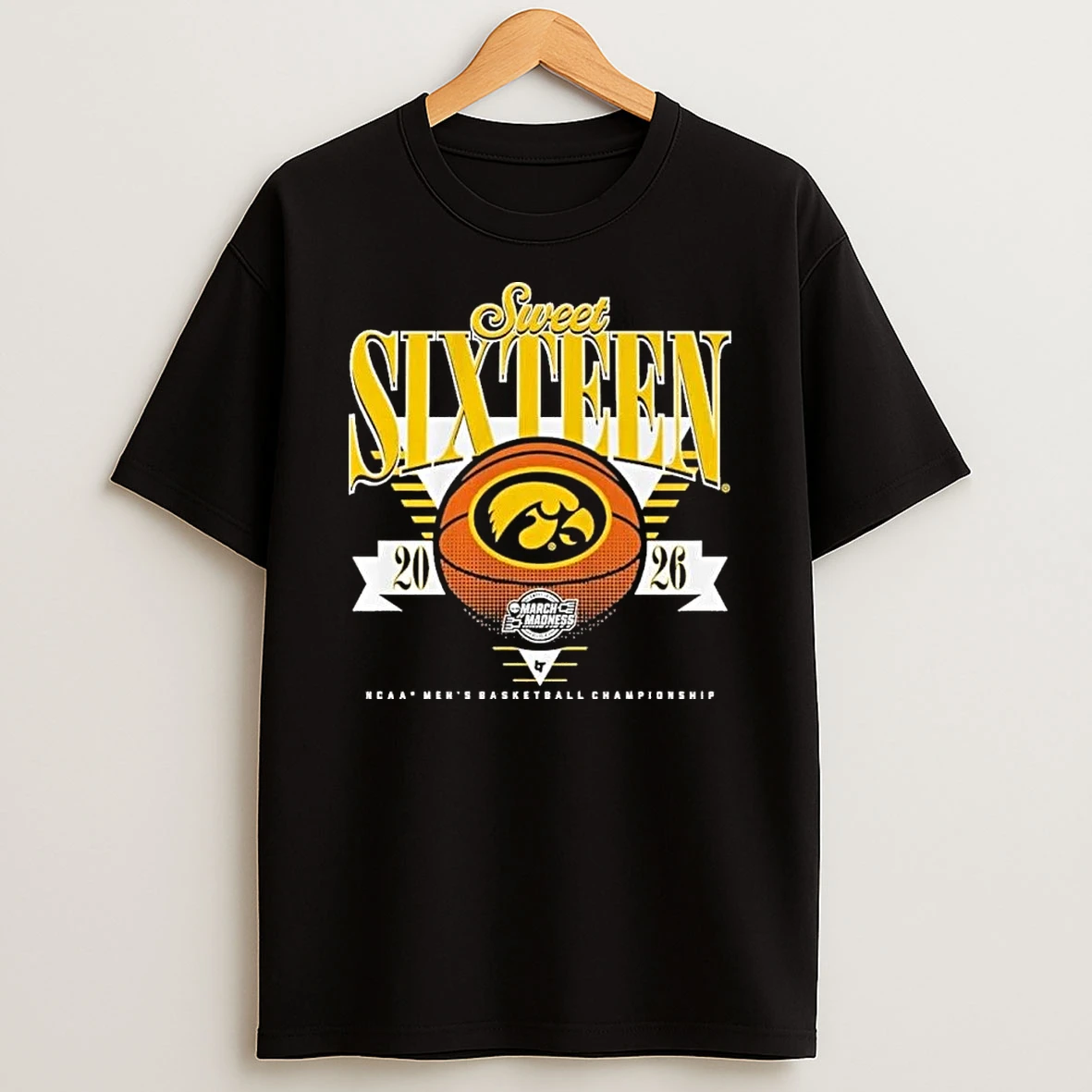 Iowa Hawkeyes Mbb 2026 Sweet Sixteen Shirts