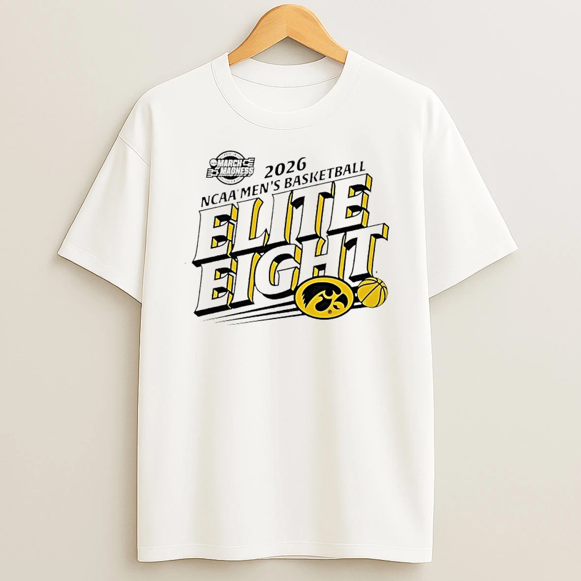 Iowa Hawkeyes Ncaa Mens Basketball 2026 Elite Eight Shirts