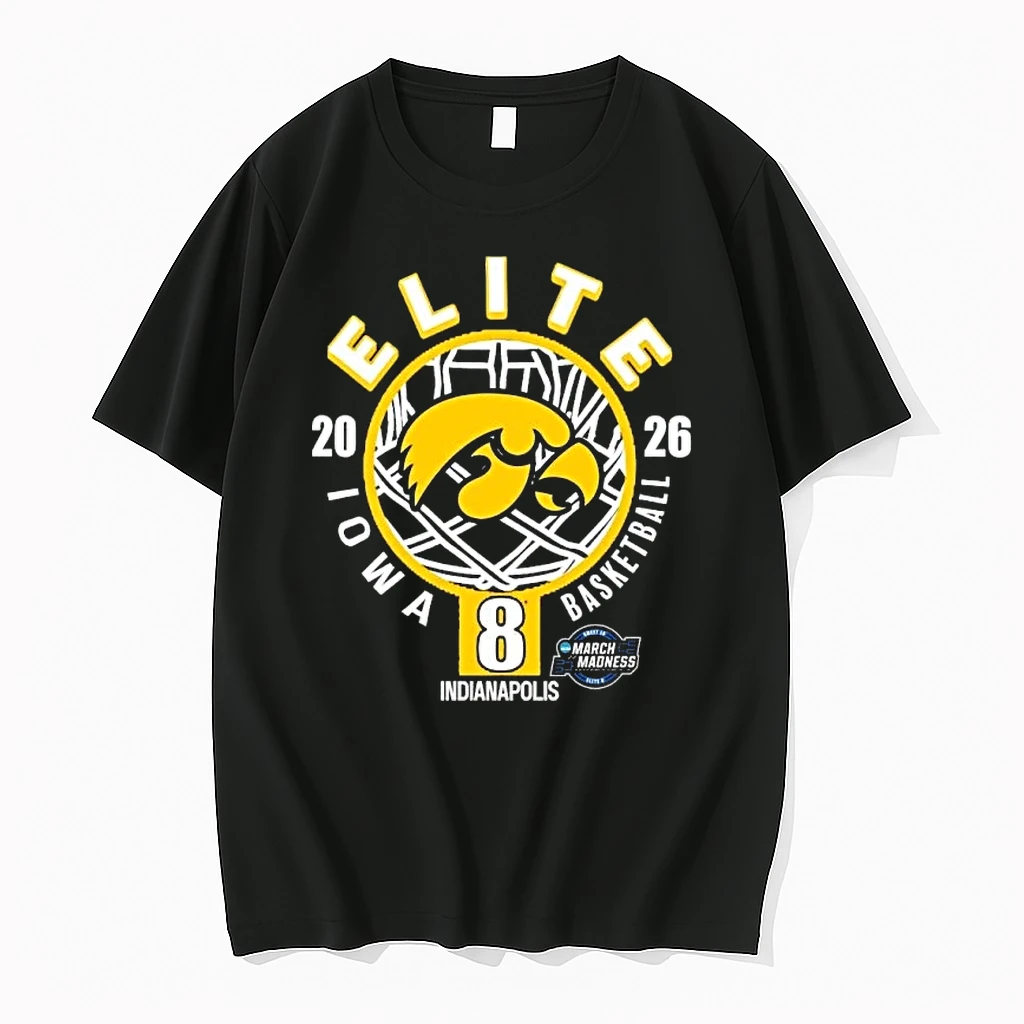 Iowa Hawkeyes Ncaa Mens Basketball Tournament March Madness Elite Eight 2026 Shirts
