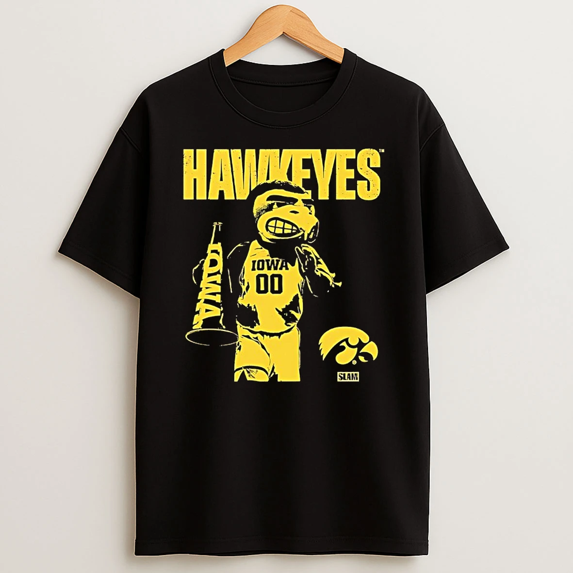Iowa Herky The Hawk Mascot Slam Shirts