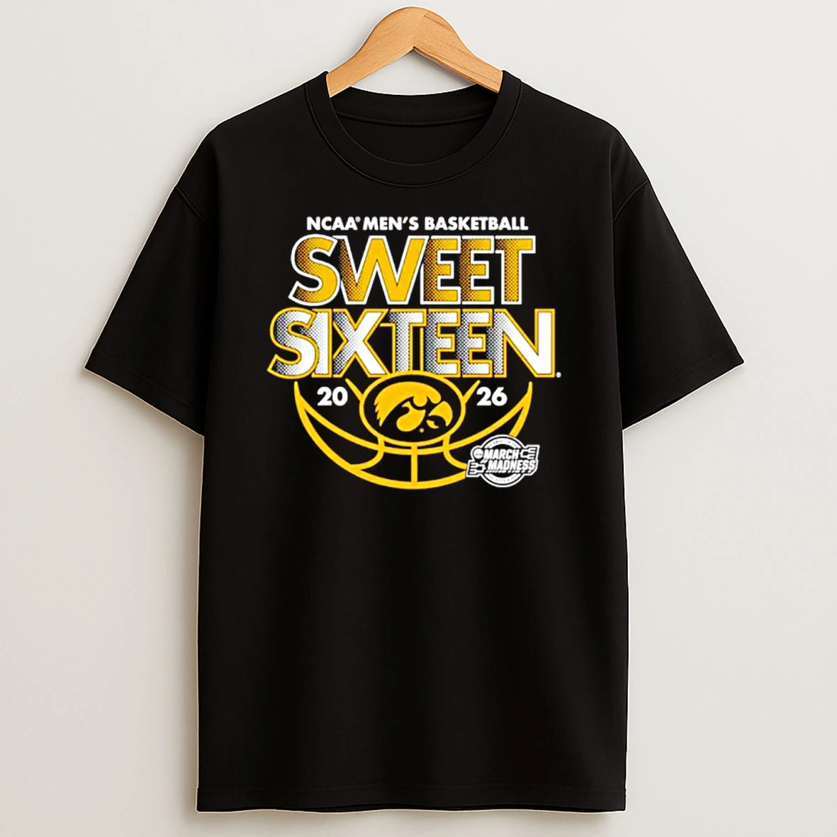Iowa Mens Basketball 2026 Ncaa March Madness Sweet Sixteen Shirts