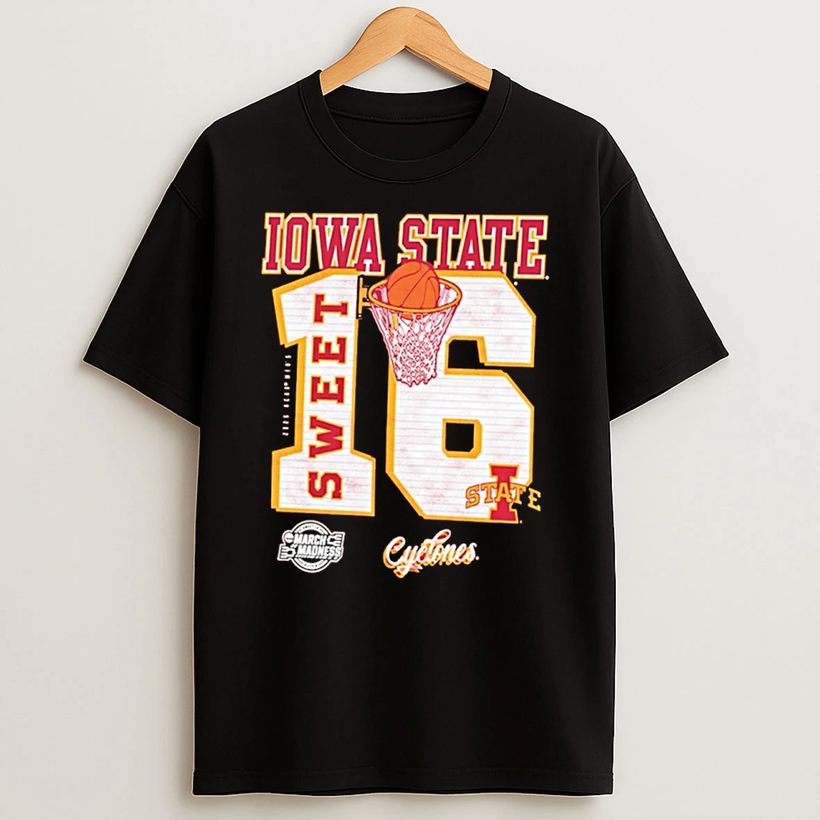 Iowa State Cyclones 2026 Ncaa March Madness Sweet 16 Bound Shirts