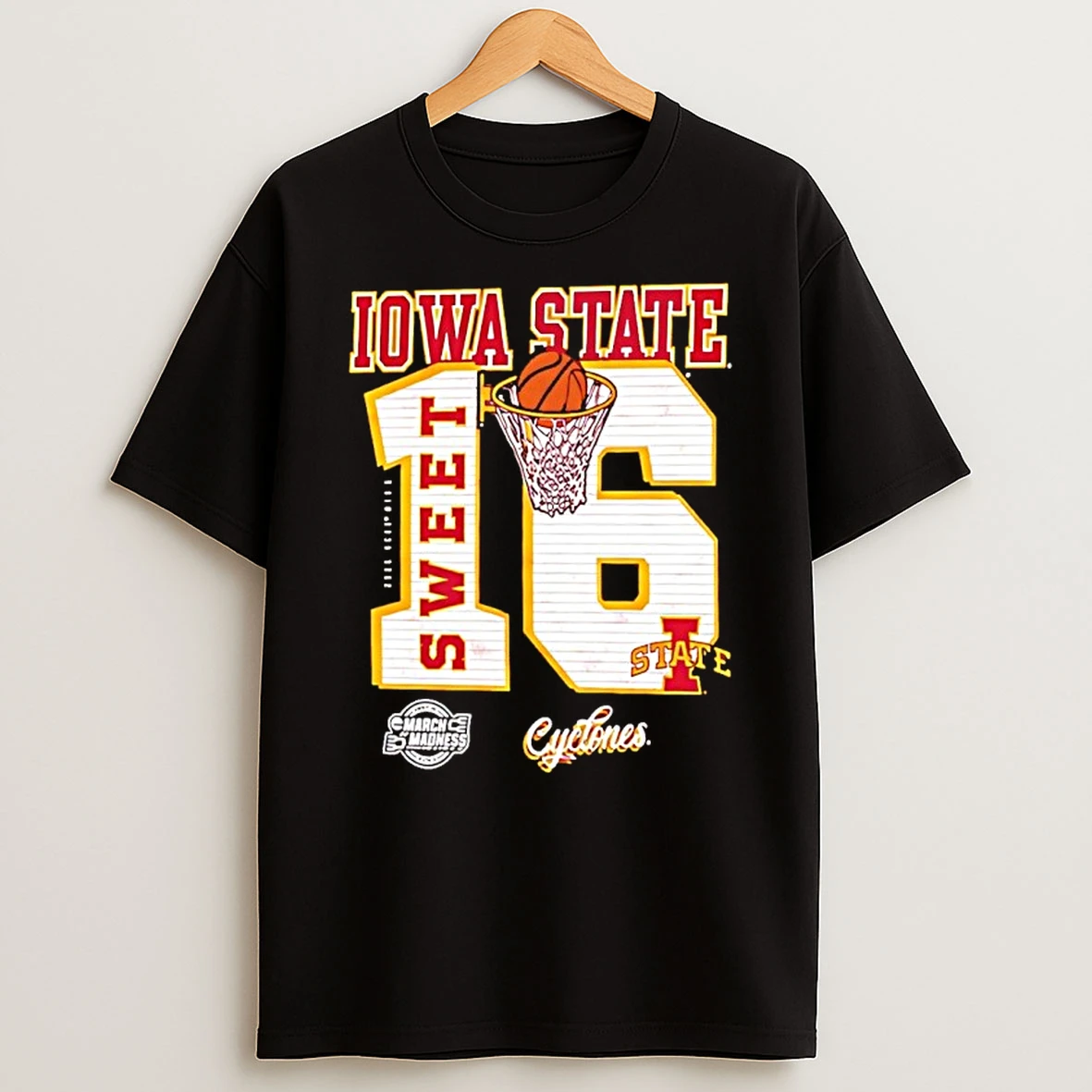 Iowa State Cyclones 2026 Ncaa March Madness Sweet 16 Shirts