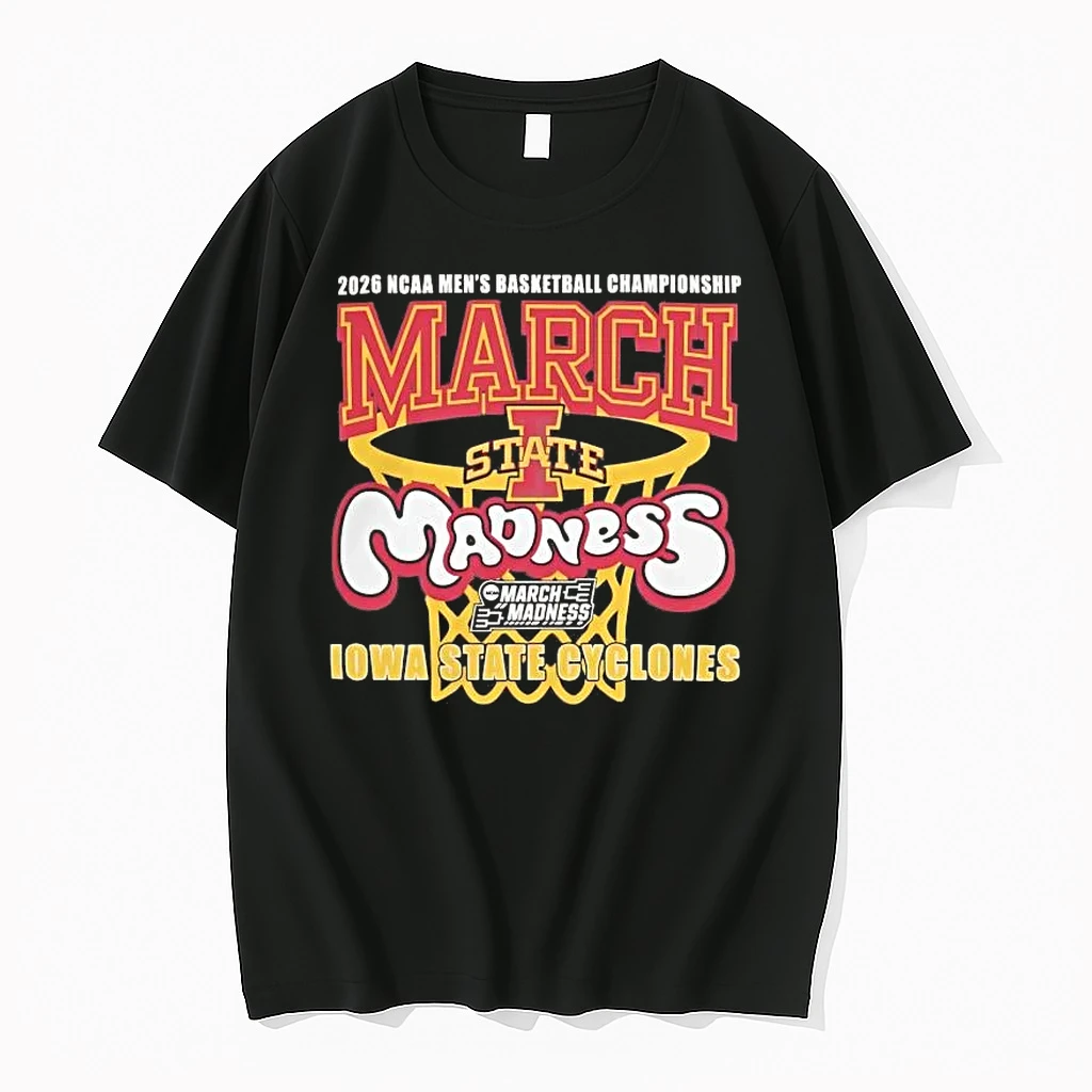 Iowa State Cyclones 2026 Ncaa Mens Basketball Championship March Madness Bound Tee Shirts
