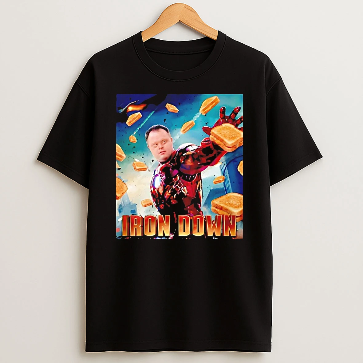 Iron Down Iron Man Parody Shirts