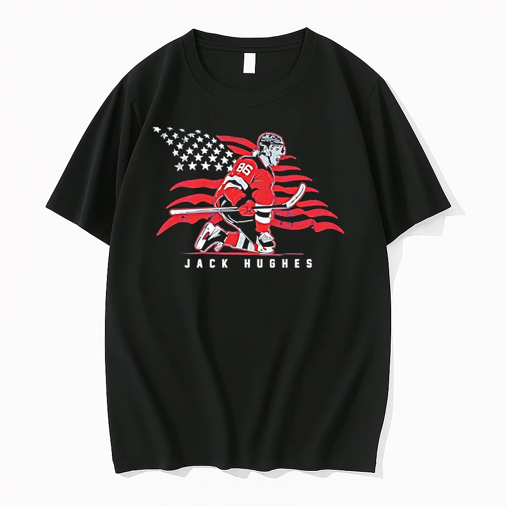 Jack Hughes Stars And Stripes Superstar Pose Shirts