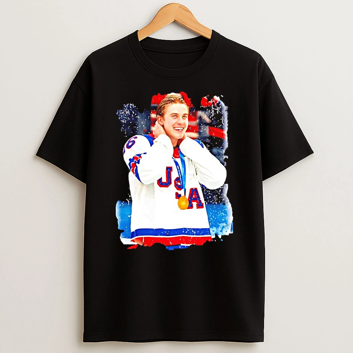 Jack Hughes Usa Hockey 2026 Golden Goal Shirts