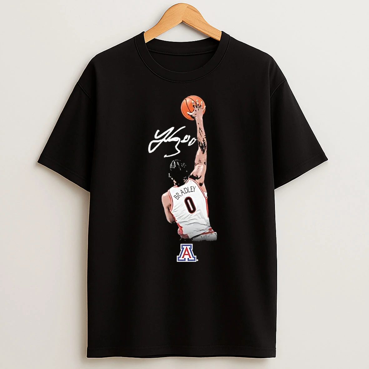 Jaden Bradley Arizona Wildcats Mens Basketball Player Signature Shirts