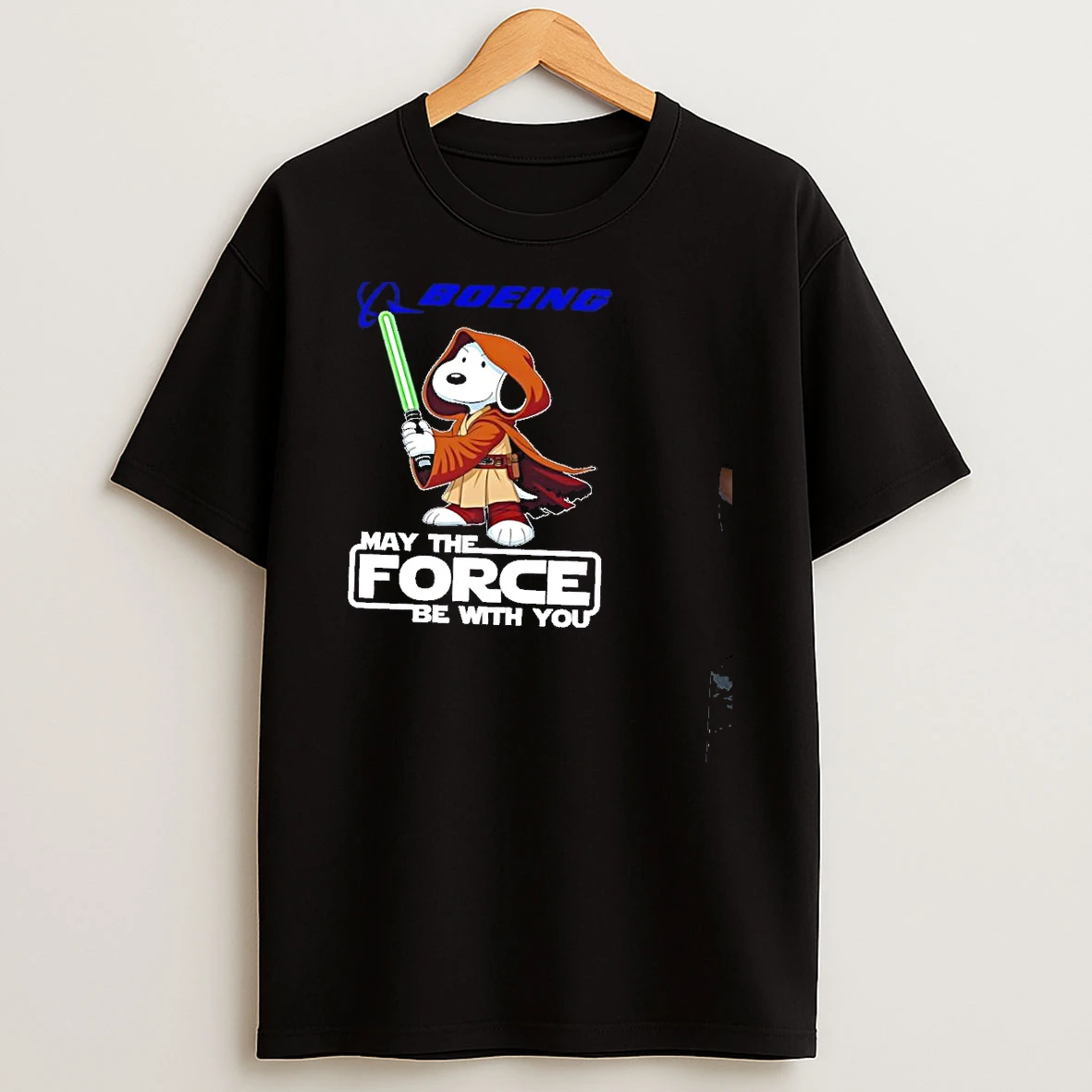 Jedi X Snoopy Boeing May The Force Be With You Shirts