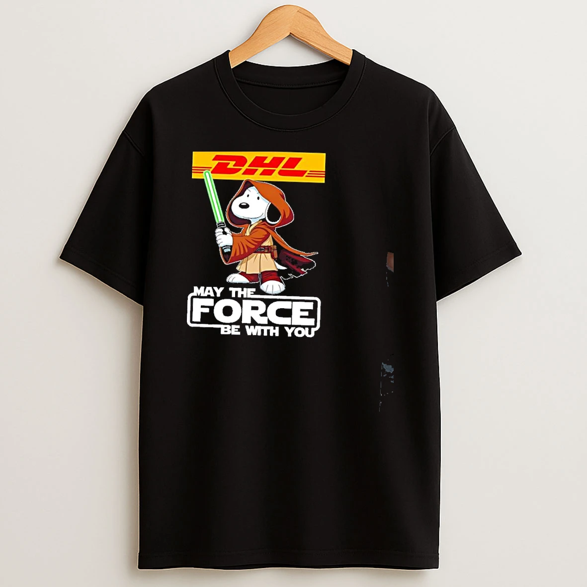 Jedi X Snoopy Dhl May The Force Be With You Shirts