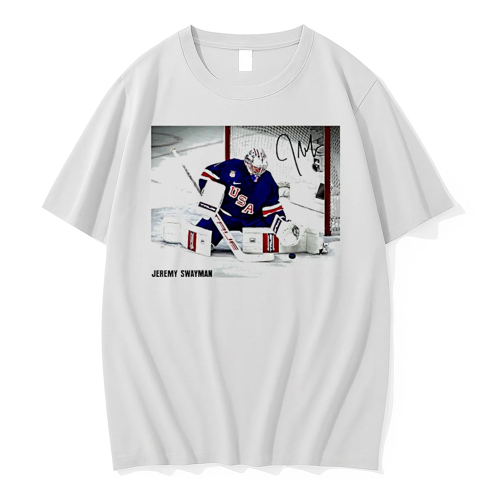 Jeremy Swayman Team Usa 2026 Winter Olympics Gold Medal Autographed Shirts