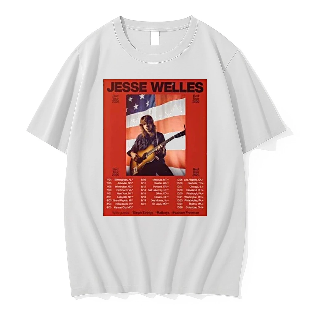 Jesse Welles Red Tour 2026 North America City Shirts