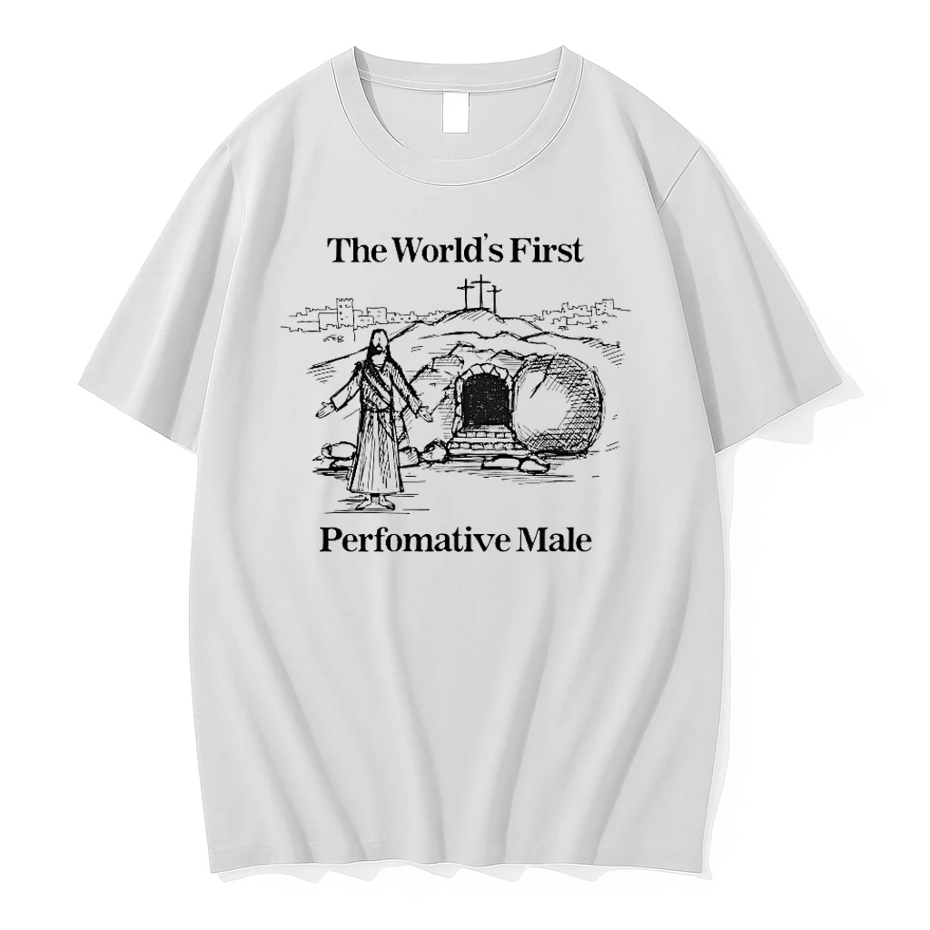 Jesus Worlds First Performative Male Tee Shirts