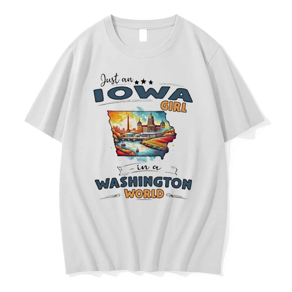 Just An Iowa Girl In A Washington World Retro Shirts