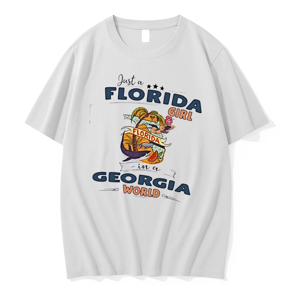 Just A Florida Girl In A Georgia World Map Shirts