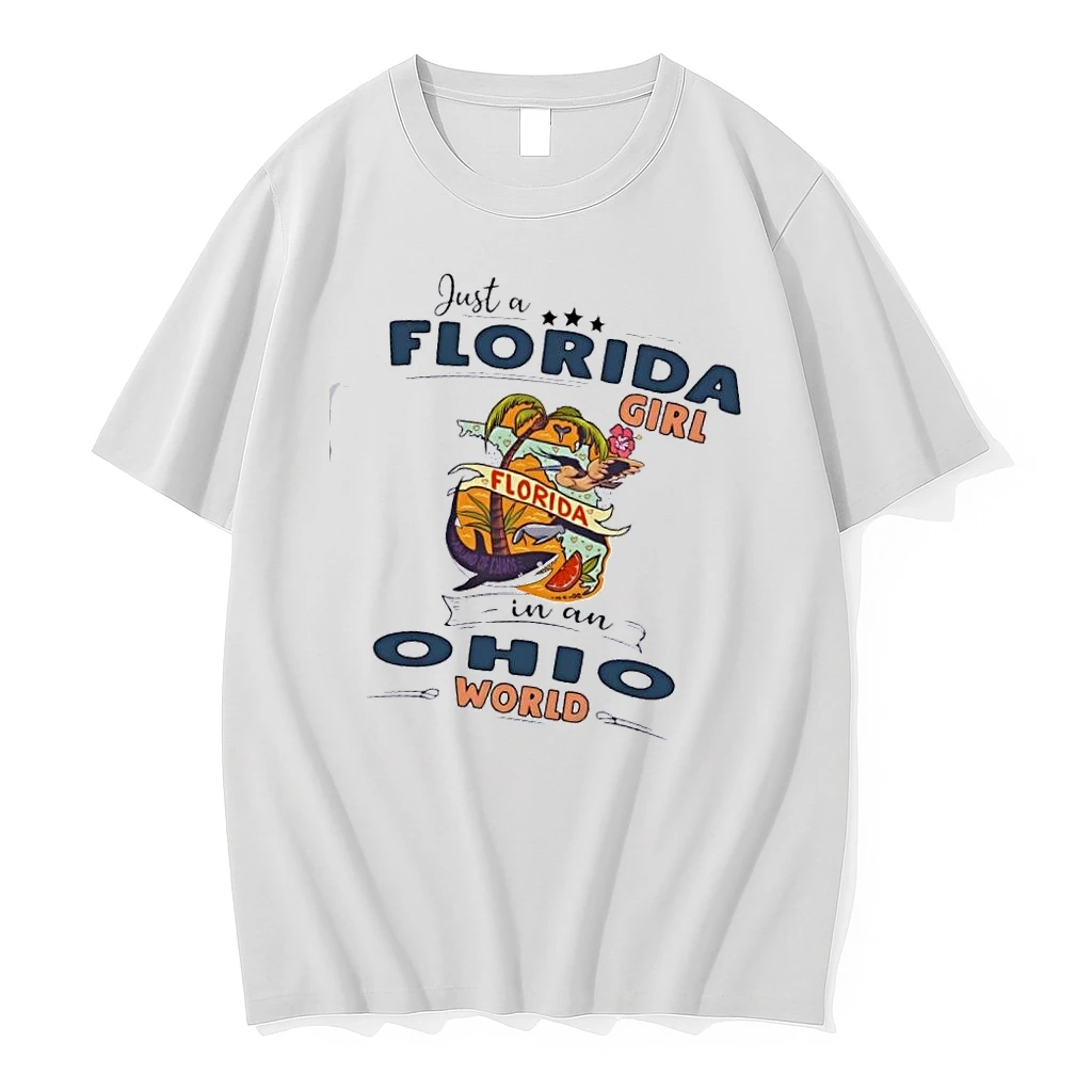Just A Florida Girl In A Ohio World Map Shirts