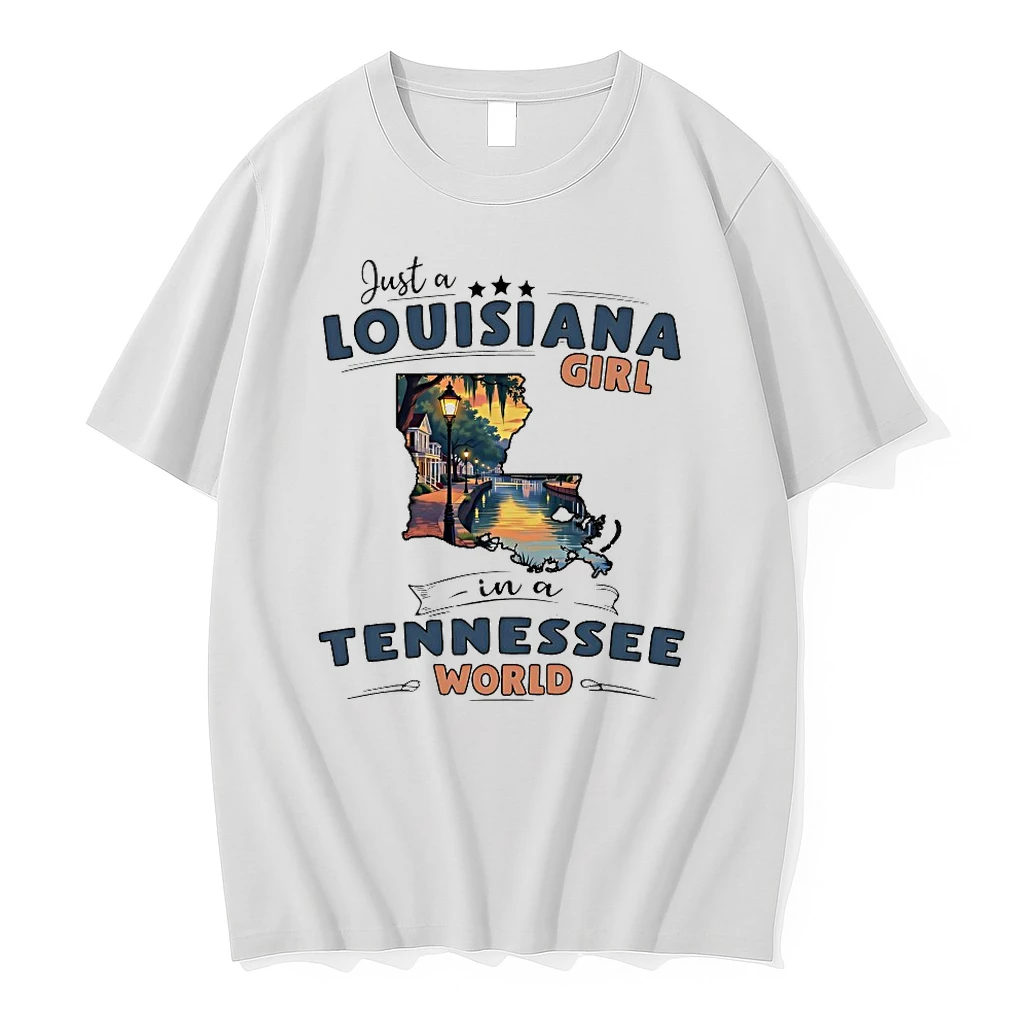 Just A Louisiana Girl In A Tennessee World Shirts
