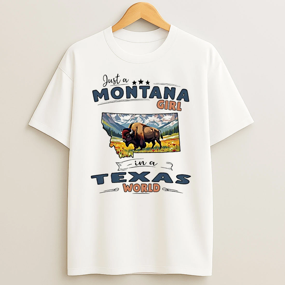 Just A Montana Girl In A Texas World Shirts