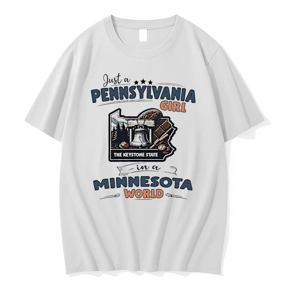 Just A Pennsylvania Girl In A Minnesota World Shirts