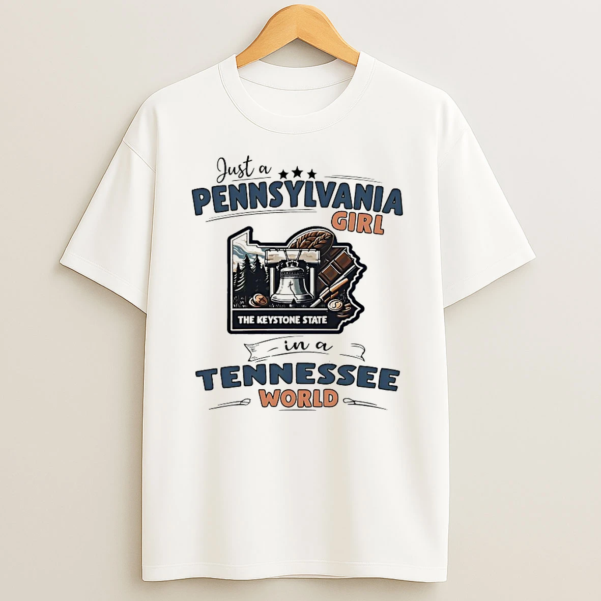 Just A Pennsylvania Girl In A Tennessee World Shirts