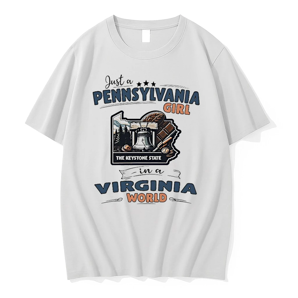 Just A Pennsylvania Girl In A Virginia World Shirts