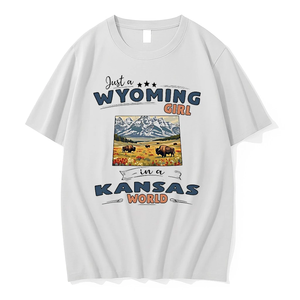 Just A Wyoming Girl In A Kansas World Shirts