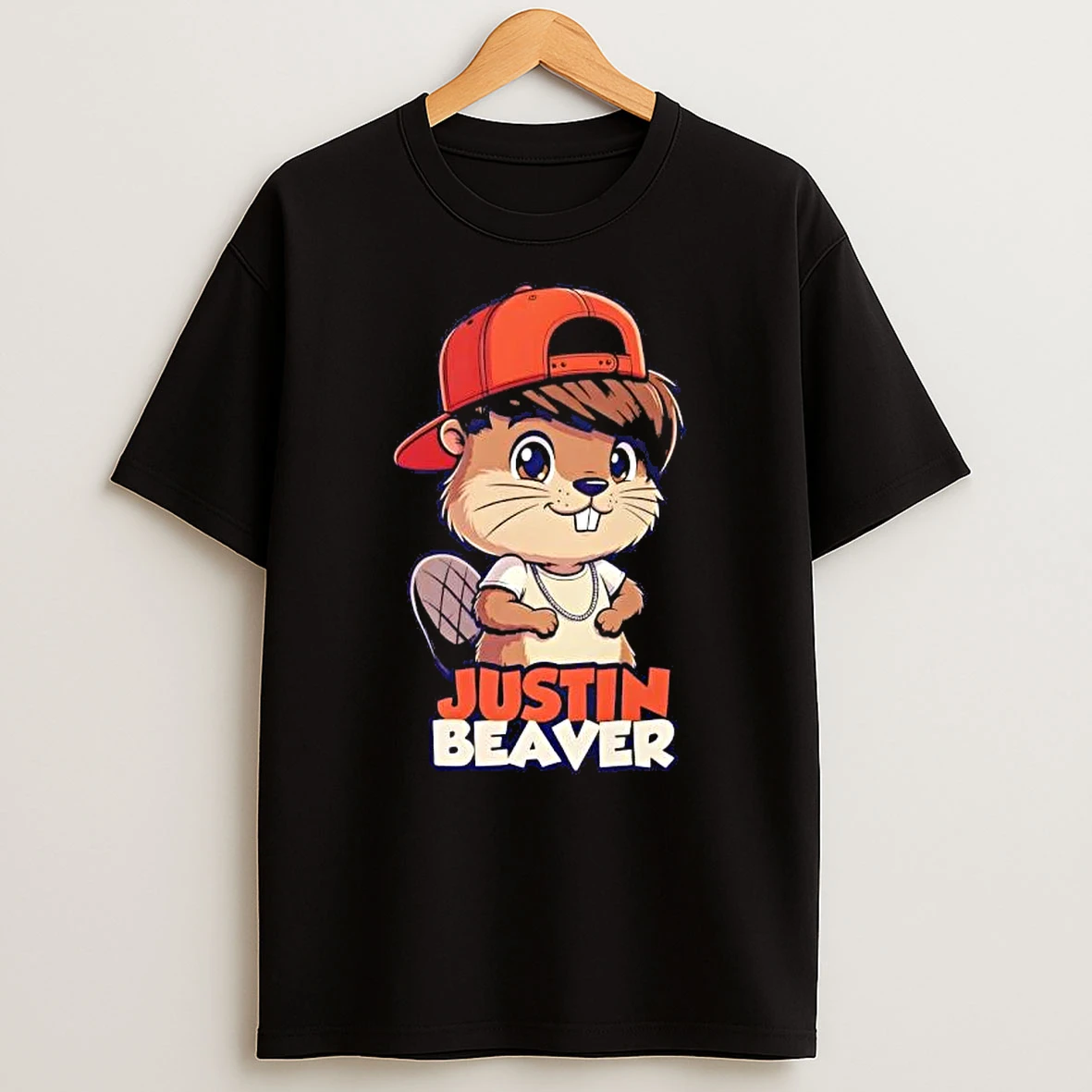 Justin Beaver Funny Parody Cute Pun Graphic Shirts