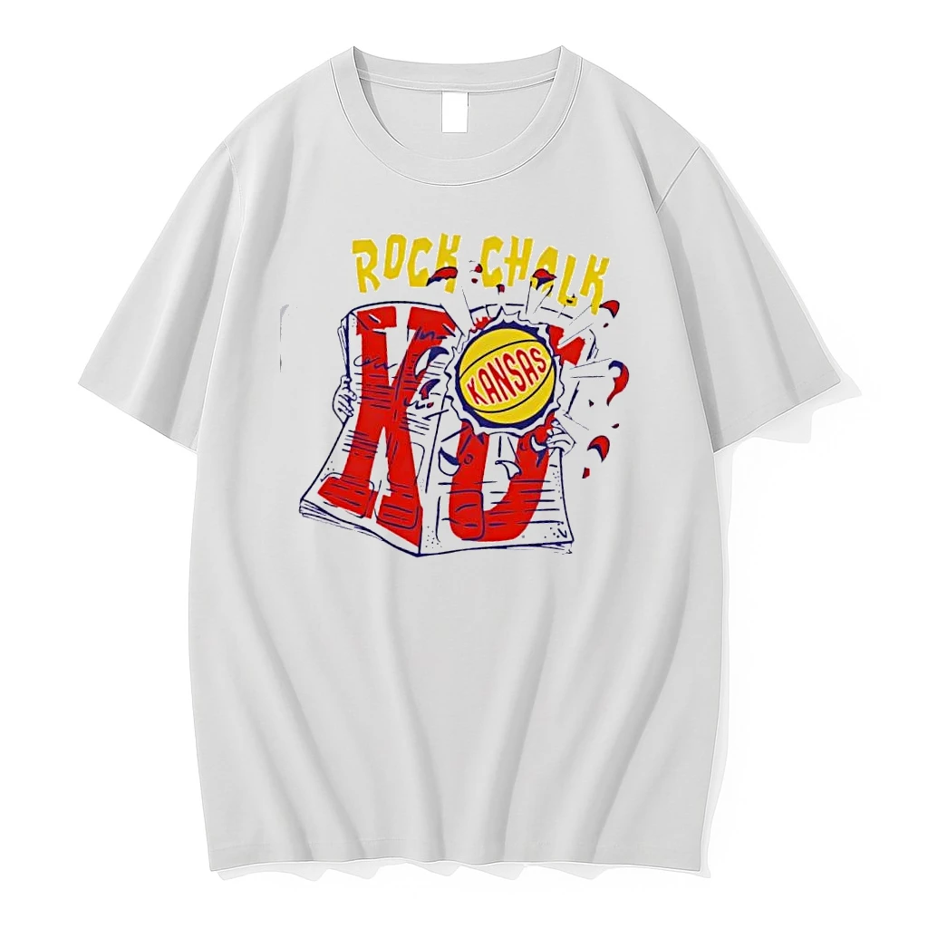 Ku Kansas Rock Chalk Newspapers Shirts
