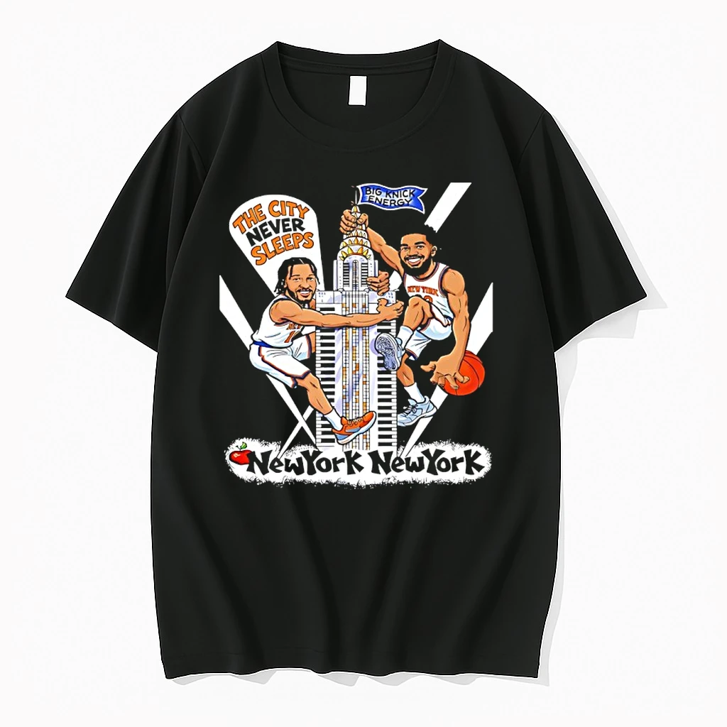 Karl Anthony Towns And Jalen Brunson New York State Of Mind The City Never Sleeps Shirts